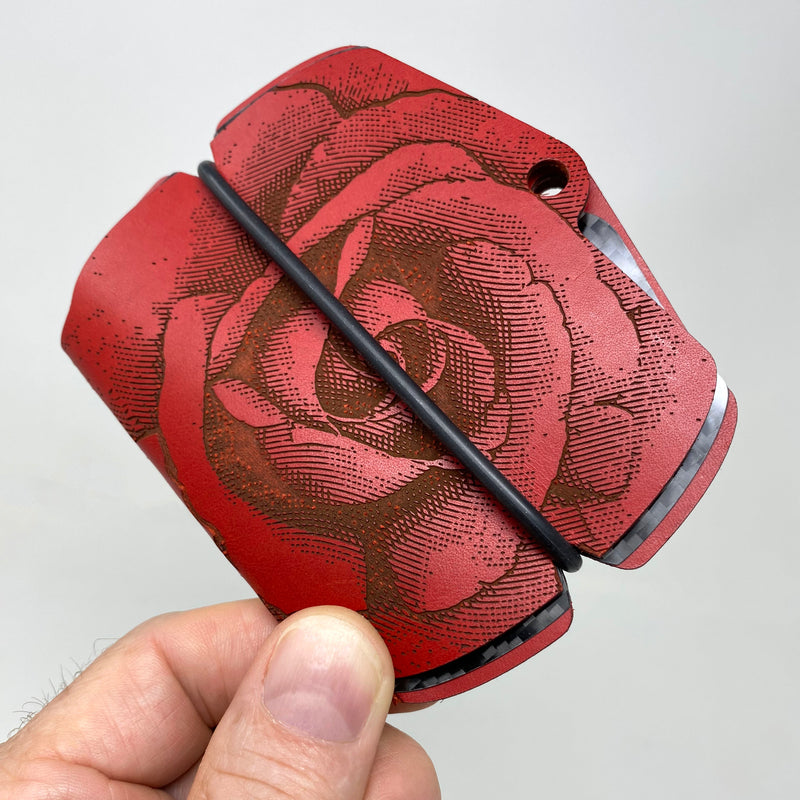 Biker™ Rose - Red - PodWallets.com Kurt Jennings