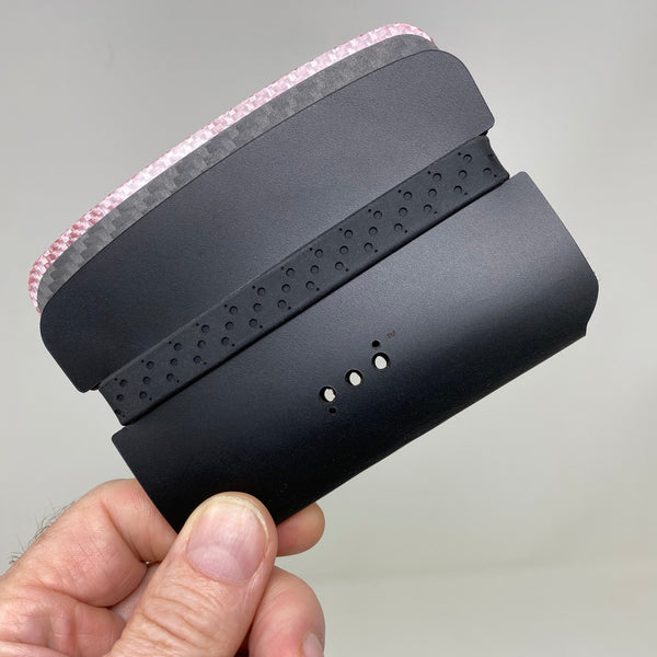 Arch™ - Smooth Black with Pink 3CF - PodWallets.com Kurt Jennings