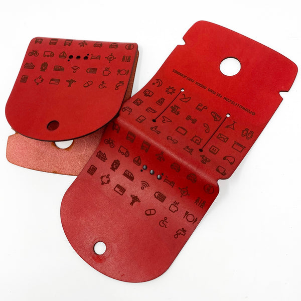 Passport Folder for V-Notch Models - Travel Icons - PodWallets.com Kurt Jennings