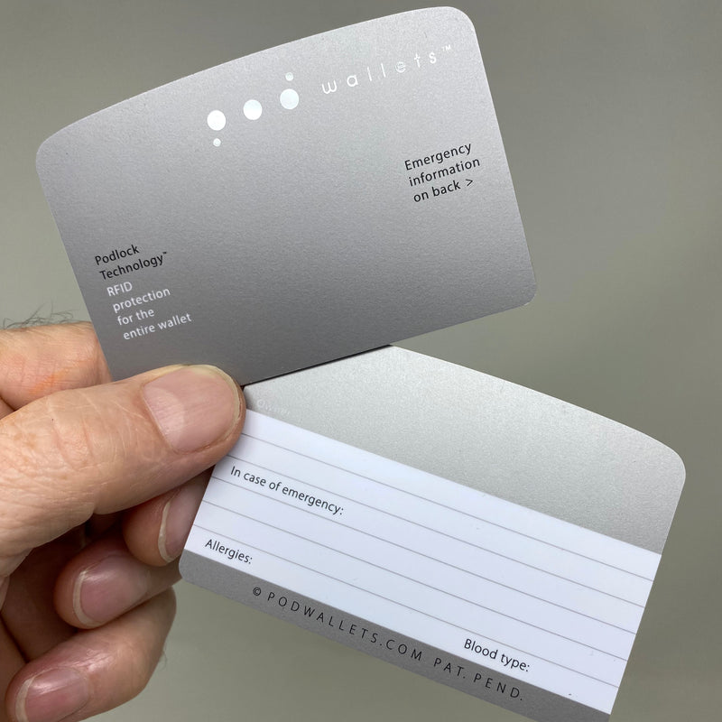 RFID Scan-Blocking ID Card - PodWallets.com Kurt Jennings