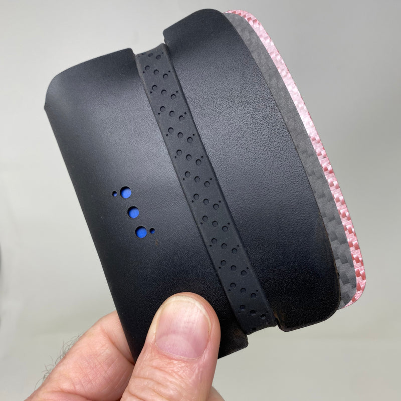 Arch™ - Smooth Black with Pink 3CF - PodWallets.com Kurt Jennings