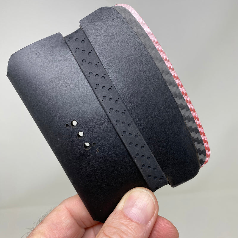 Arch™ Traveler™ - Smooth Black with Pink 3CF - PodWallets.com Kurt Jennings