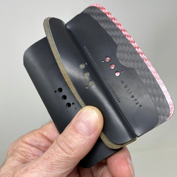 Arch™ - Smooth Black with Pink 3CF - PodWallets.com Kurt Jennings