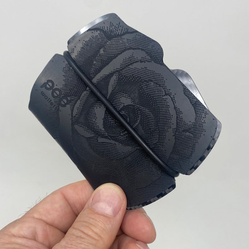 Skull/Rose in Rubber - PodWallets.com Kurt Jennings