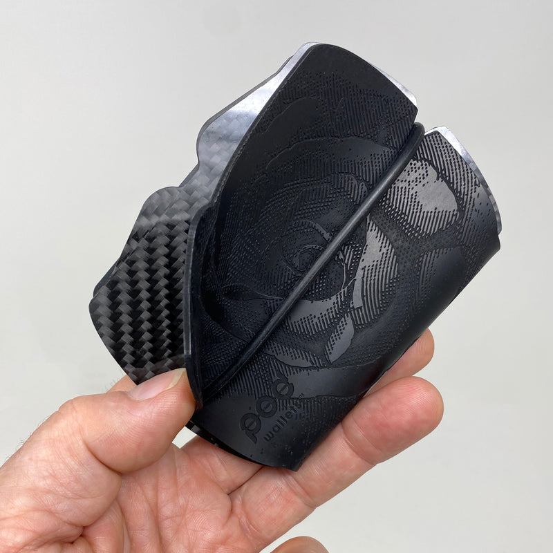 Skull/Rose in Rubber - PodWallets.com Kurt Jennings